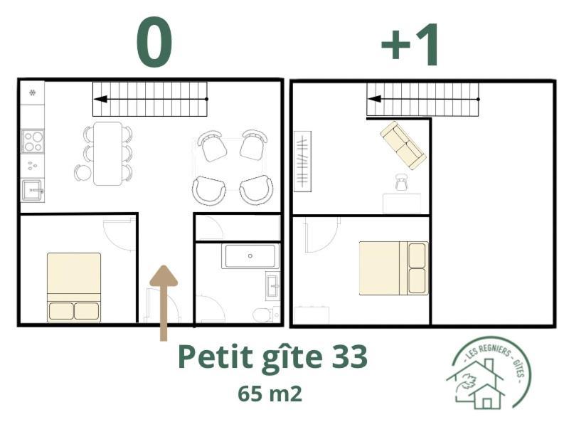 Les Regniers - 2 Gites Voisins Pour Familles Et Groupes Eynesse エクステリア 写真